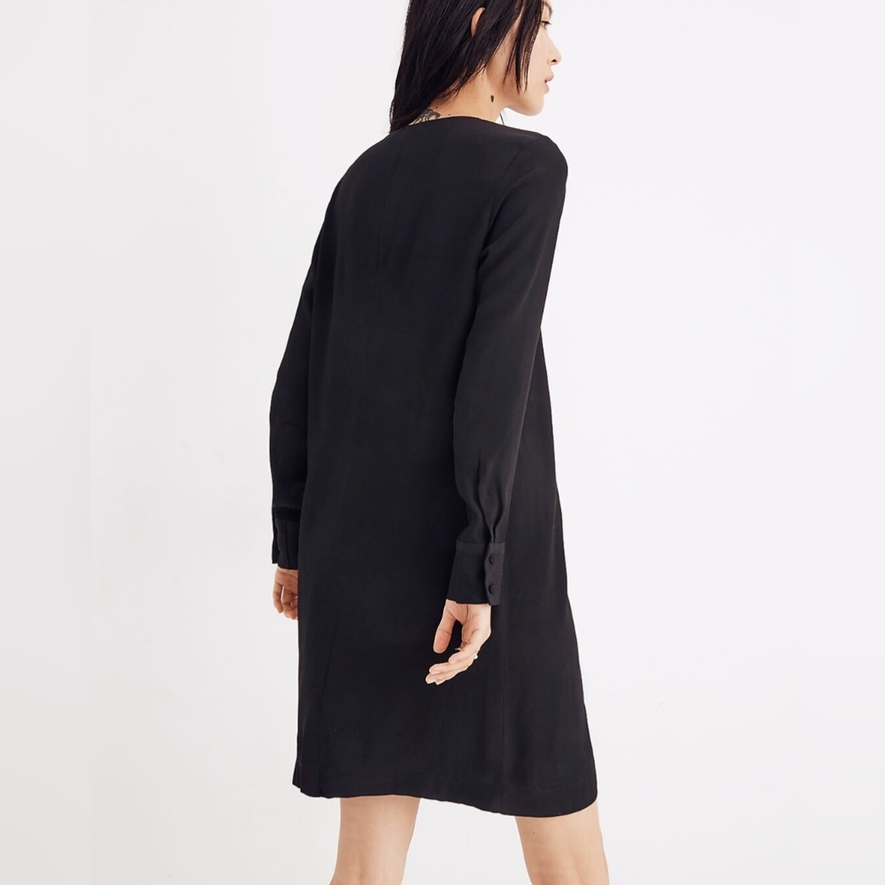 NWT Madewell Long Sleeve Button Front Dress Size Small - Picture 3 of 7